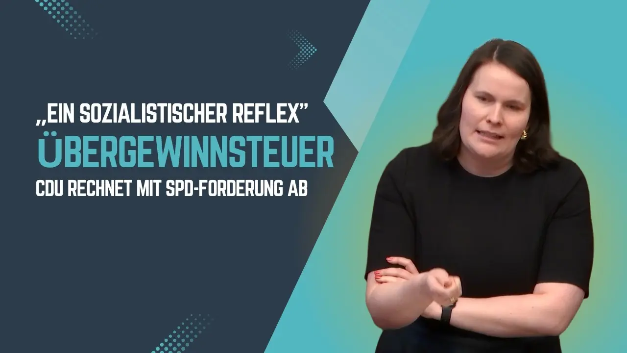 „Ein sozialistischer Reflex" – CDU rechnet mit Übergewinnsteuer-Forderung ab